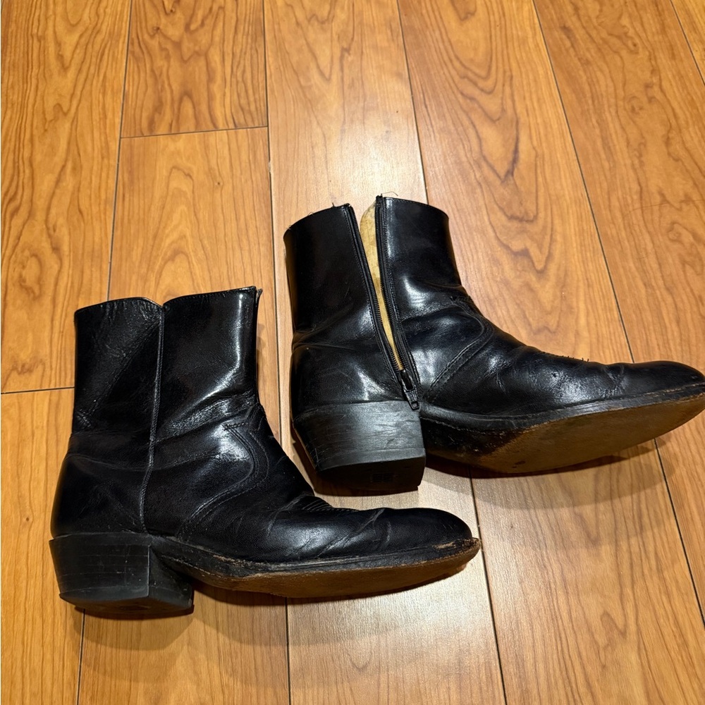 Dan Post Black Leather Women's Ankle Boots